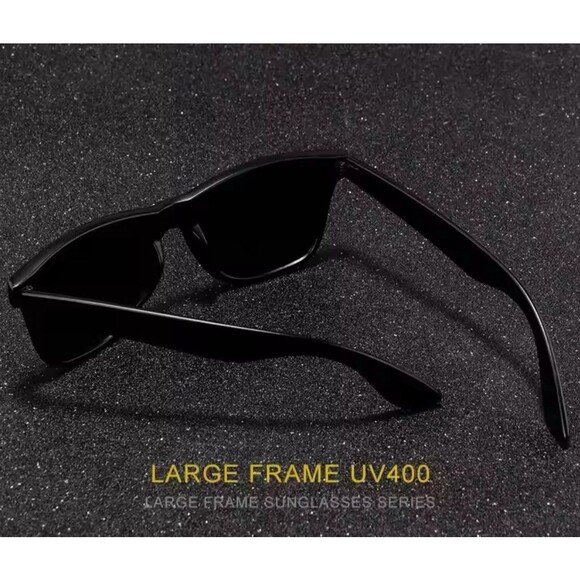Classic Square Polarized Sunglasses Men Women Retro Black Sun Glasses Male - Picture 3 of 11